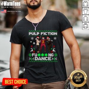 Alternative view of Fantastic Joker Dance With Mia Wallace Vincent Vega Pulp Fiction Christmas Shirt