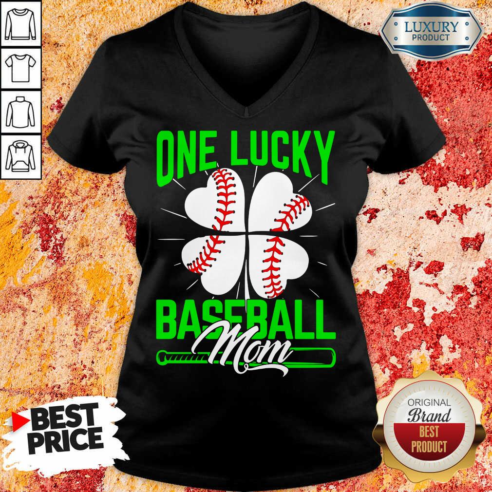 Fantastic One Lucky Baseball Mom Shirt - Image 3