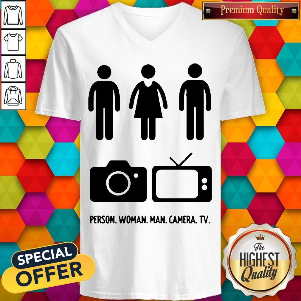 Fantastic Person Woman Man Camera TV Trump Shirt - Image 2