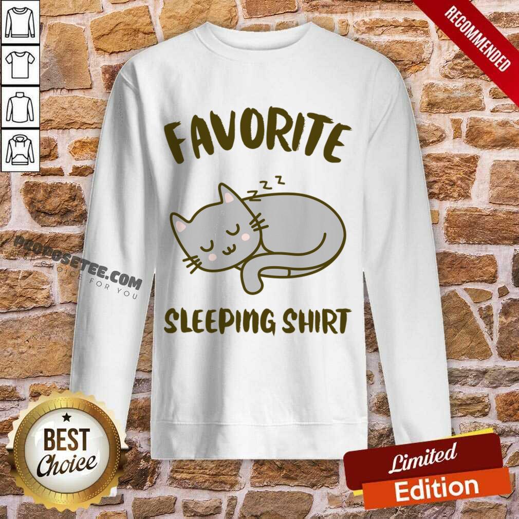Favorite Sleeping Cat Shirt - Image 3