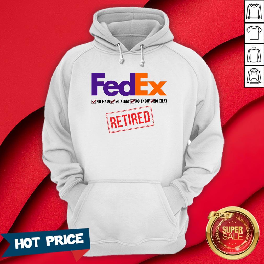 FedEx No Rain No Sleet No Snow No Heat Retired Shirt - Image 5