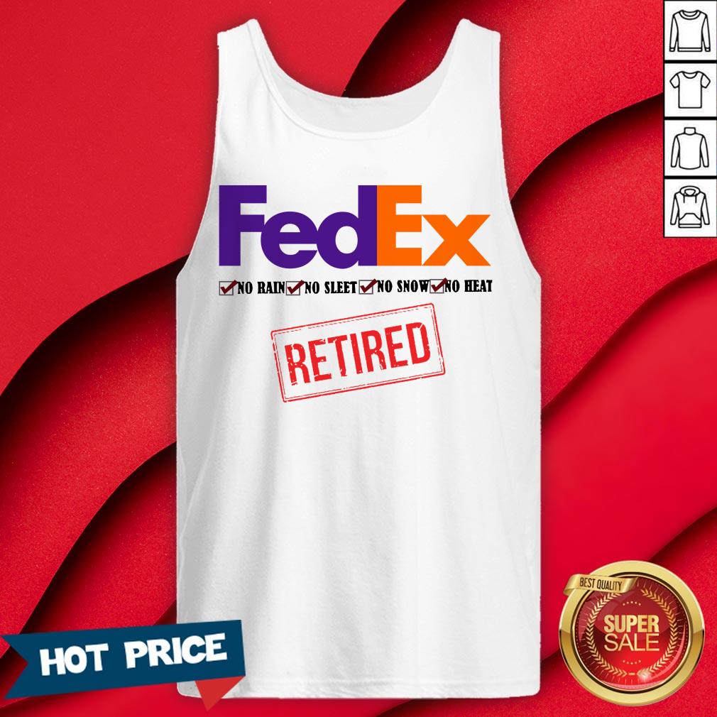 FedEx No Rain No Sleet No Snow No Heat Retired Shirt - Image 2