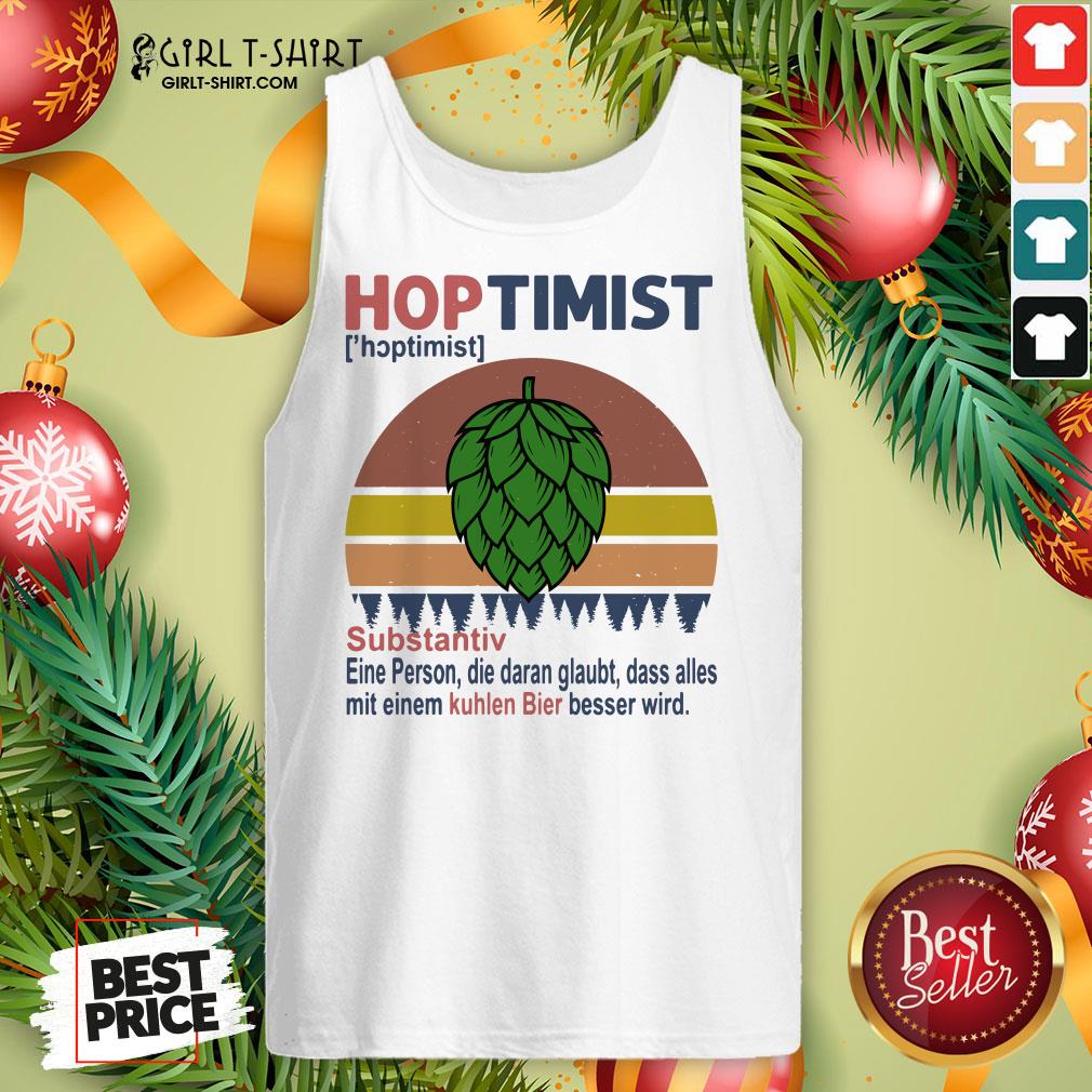 Feel Hoptimist Noun A Person Who Believes In It Vintage Retro Shirt - Image 3