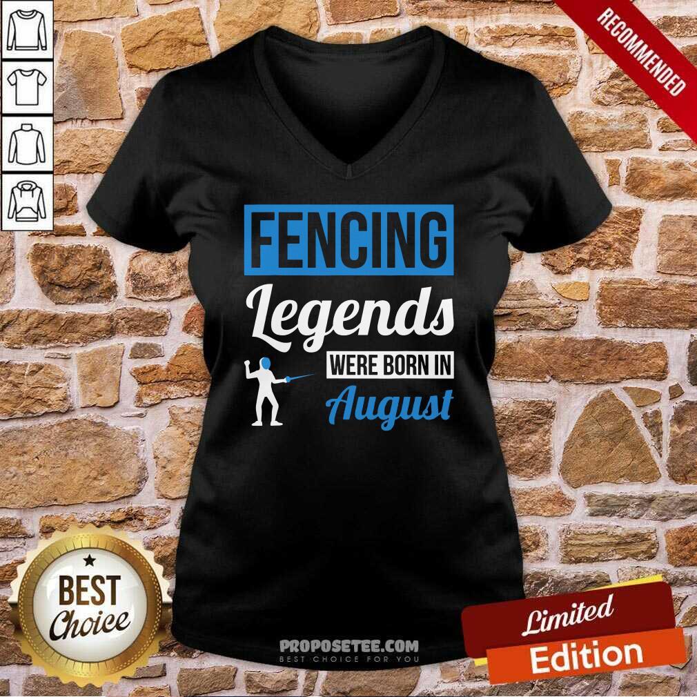 Fencing Legends Were Born In August Birthday Us 2021 Shirt - Image 3