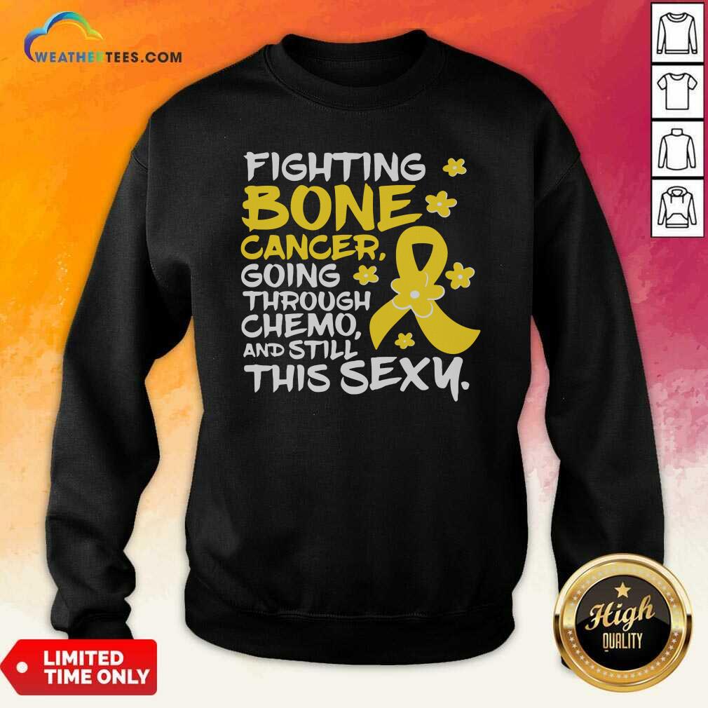 Fighting Bone Cancer Going Through Chemo And Still This Sexy Yellow Ribbon Shirt - Image 2
