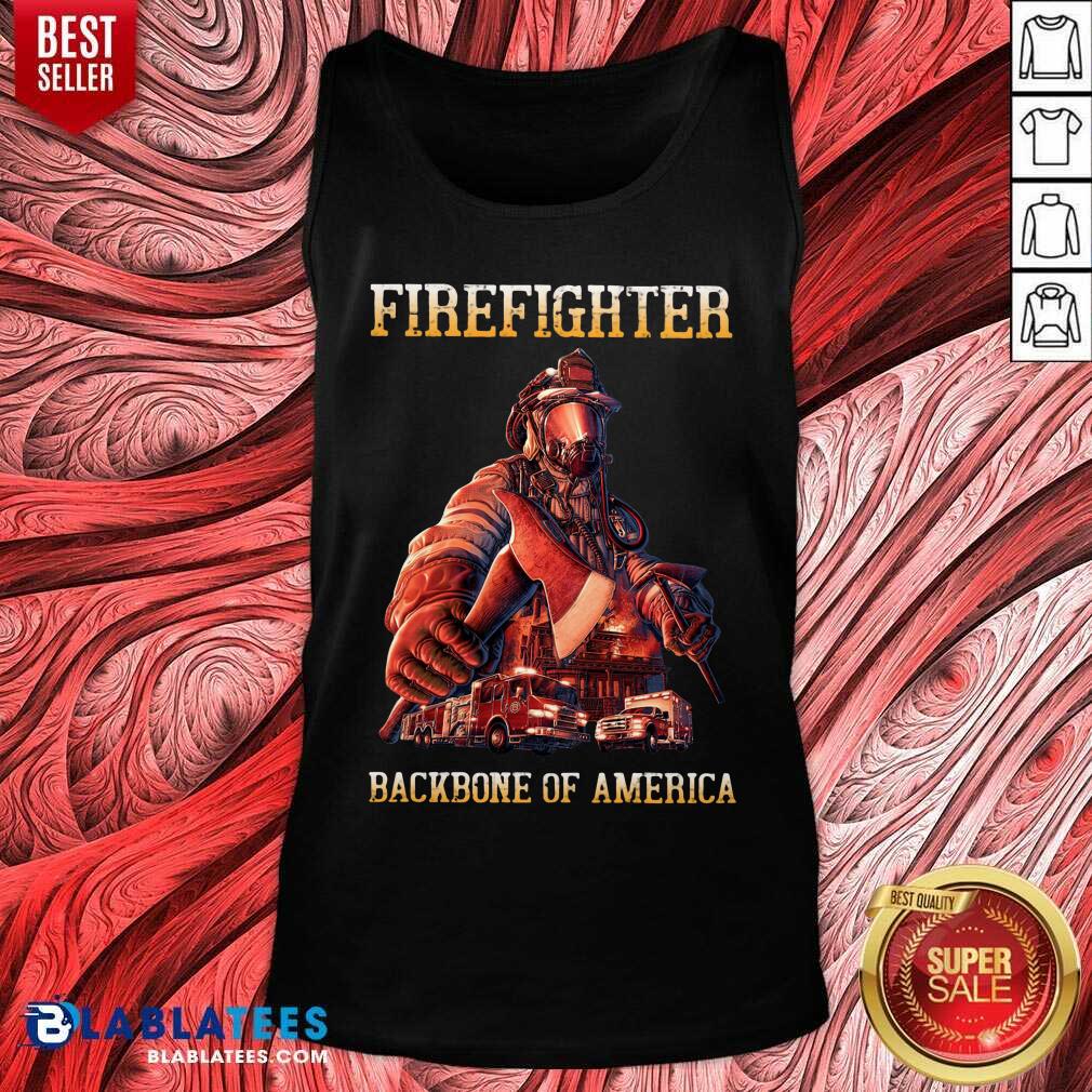 Firefighter Backbone Of America Shirt - Image 3