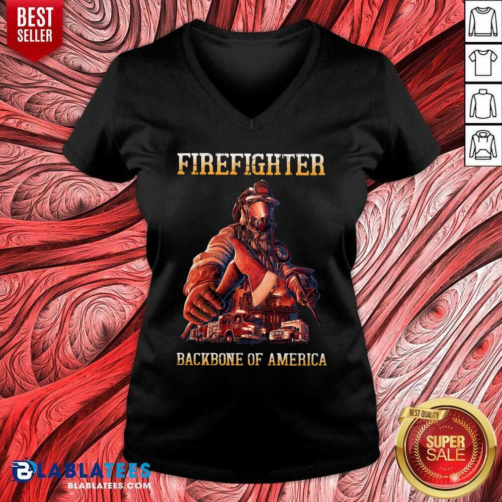 Firefighter Backbone Of America Shirt - Image 2