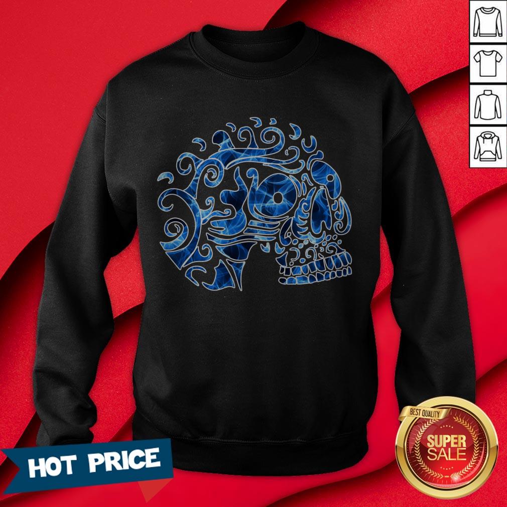 Flame Skull Day Of The Dead Dia De Los Muertos Shirt - Image 4