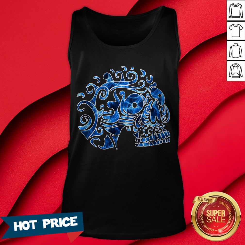 Flame Skull Day Of The Dead Dia De Los Muertos Shirt - Image 2