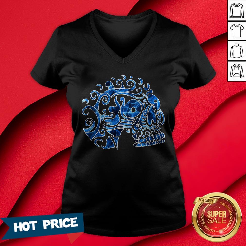 Flame Skull Day Of The Dead Dia De Los Muertos Shirt - Image 3