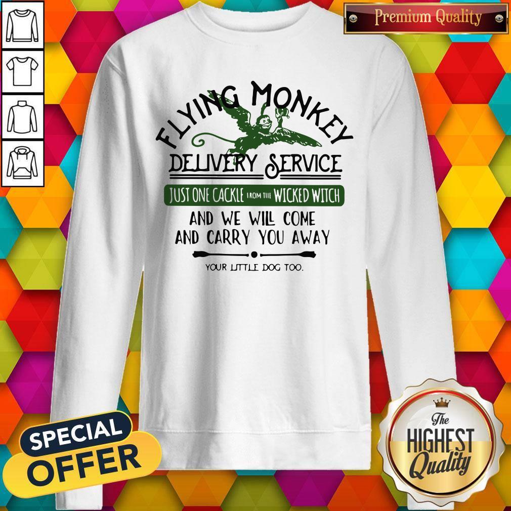 Flawless Flying Monkey Delivery Service Just One Cackie Wicked Witch Shirt - Image 4