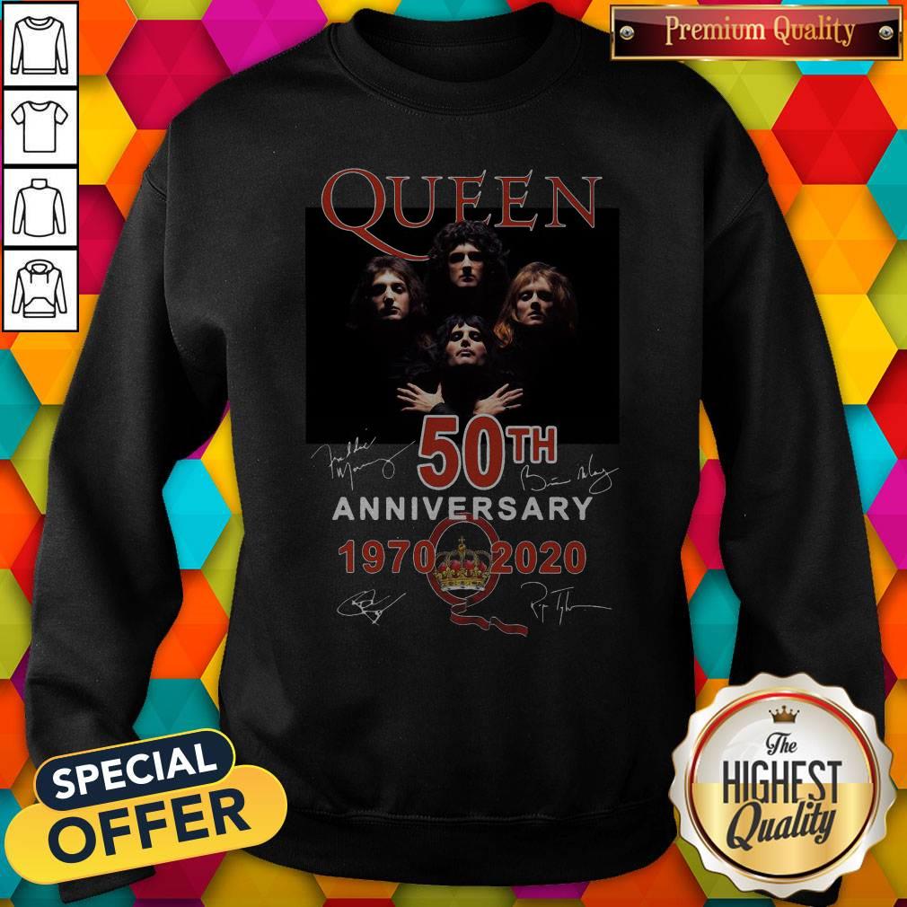 Flawless Queen 50th Anniversary 1970 2020 Signatures Shirt - Image 4