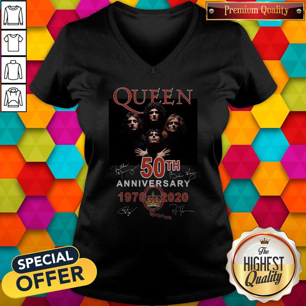 Flawless Queen 50th Anniversary 1970 2020 Signatures Shirt - Image 2