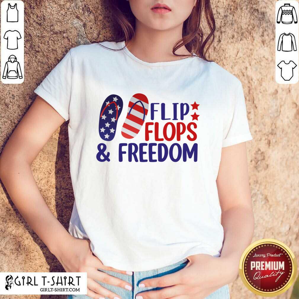 Flip Flops And Freedom American Flag Shirt