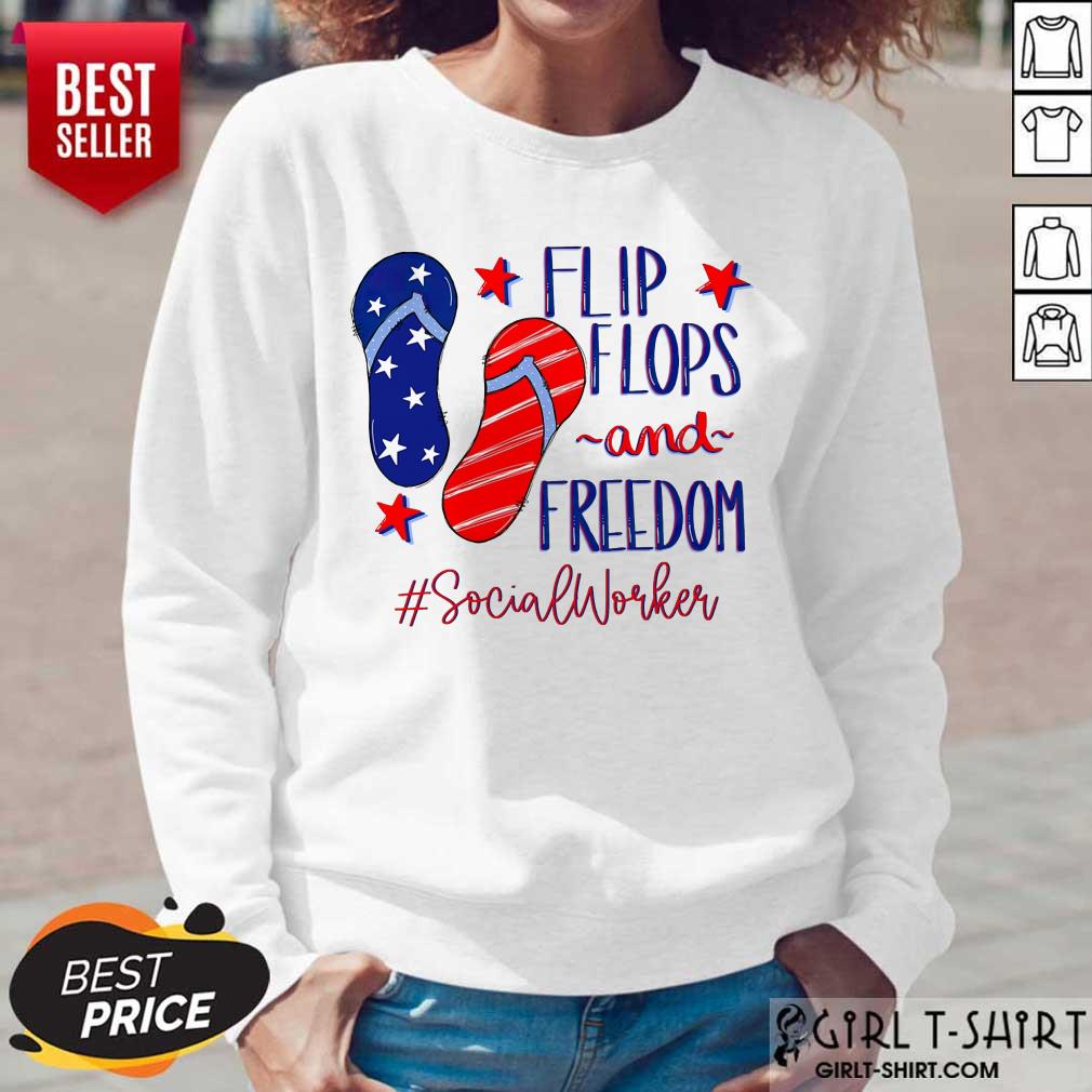 Flip Flops And Freedom Social Worker Shirt - Image 5