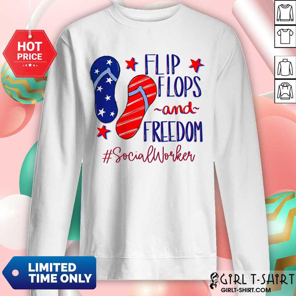 Flip Flops And Freedom Social Worker Shirt - Image 4