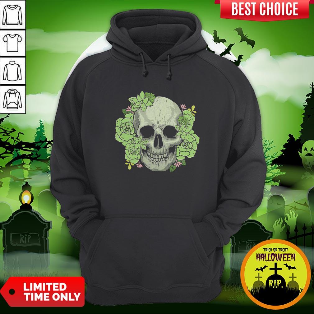 Flower Skull Halloween Gardening Floral Dia De Los Muertos Day Of Dead Shirt - Image 5