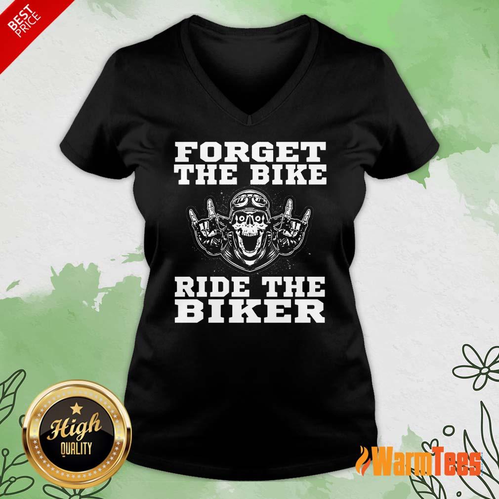 Forget The Bike Ride The Biker Skull Shirt - Image 4