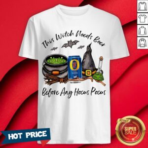 Foster's Classic This Witch Needs Beer Before Any Hocus Pocus Halloween T-Shirt