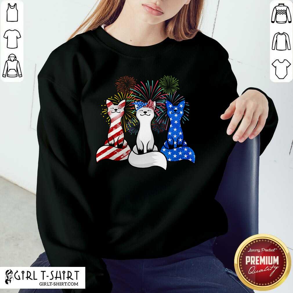 Fox American Flag Colors Shirt - Image 4