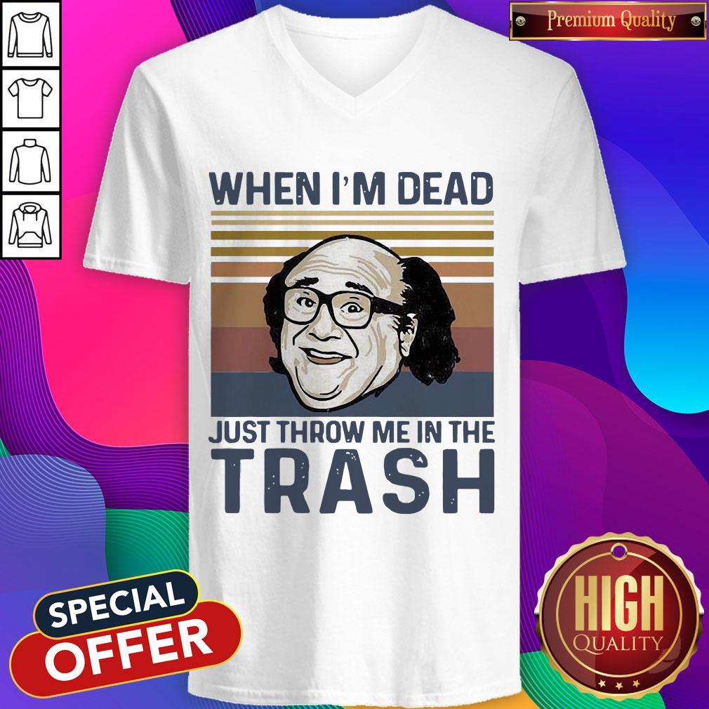 Frank Reynolds When I'M Dead Just Throw Me In The Trash Vintage Shirt - Image 2