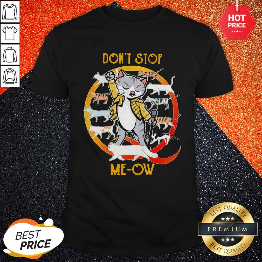 Freddie Mercury Cat Don’t Stop Meow Shirt By T-shirt