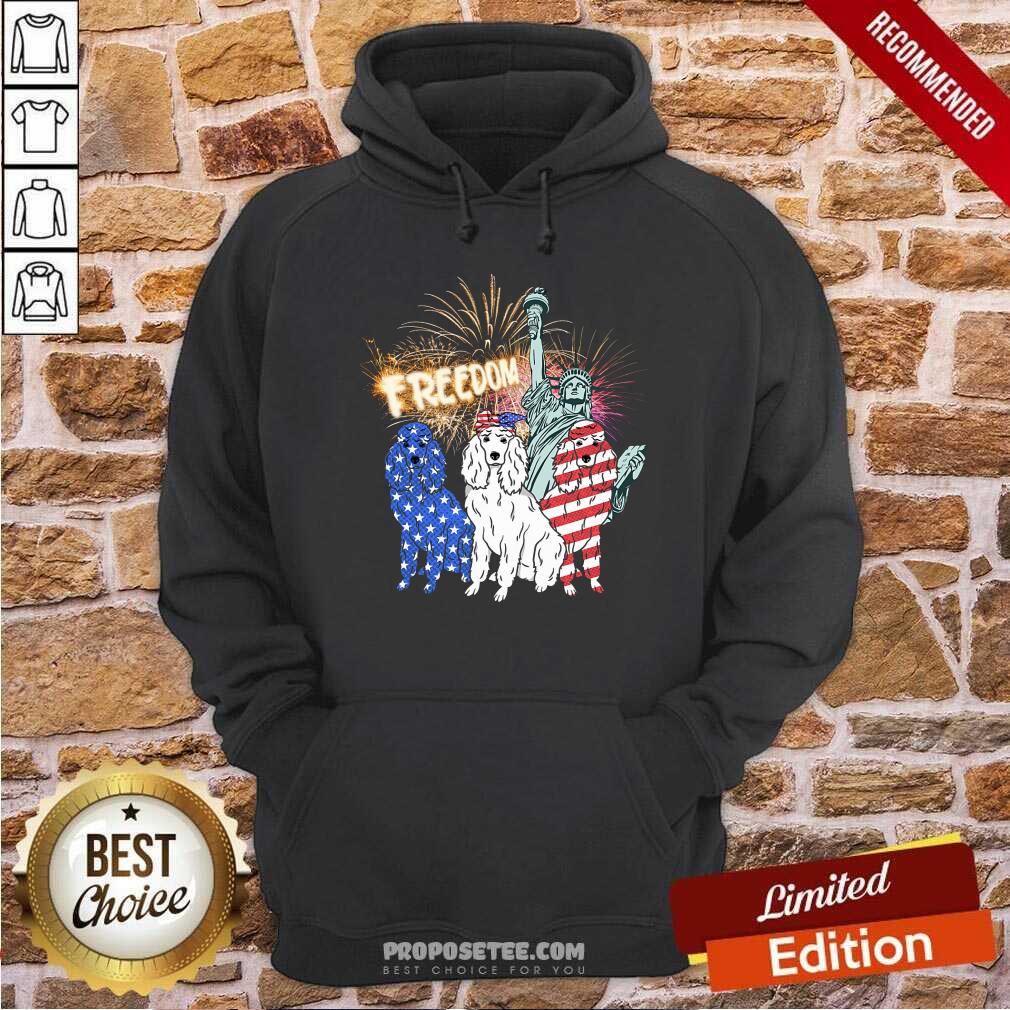 Freedom Dog Statue Of Liberty Usa Flag Shirt - Image 2