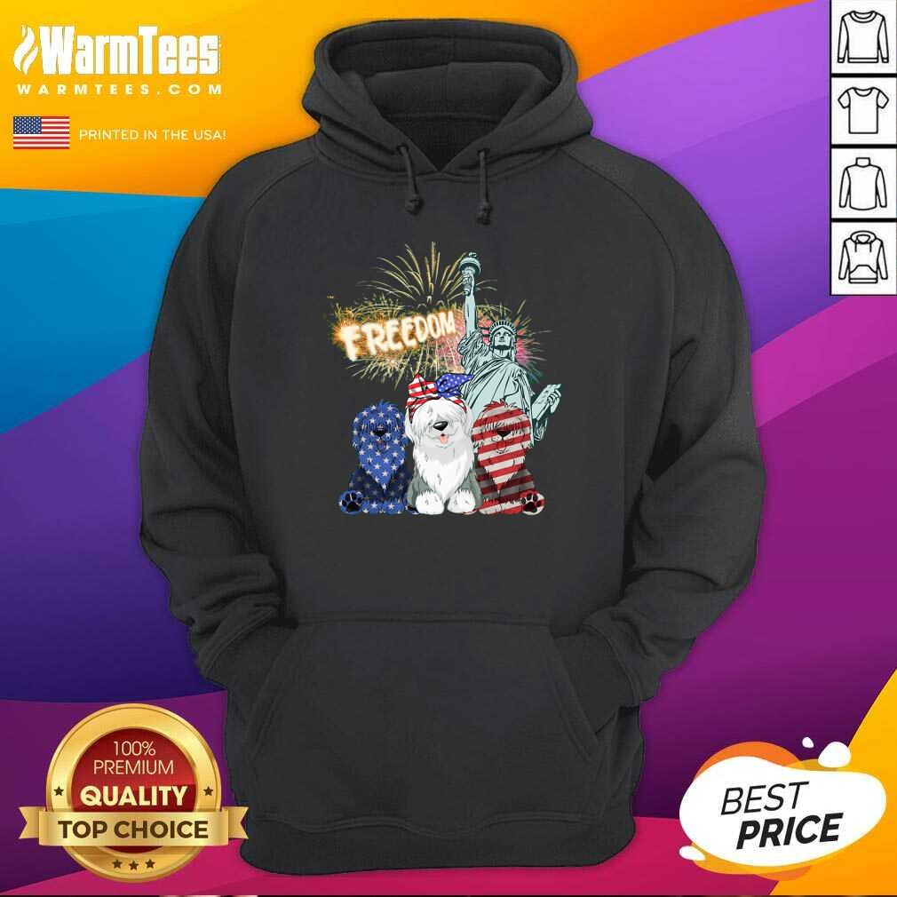 Freedom Sheepdog Statue Of Liberty USA Flag Shirt - Image 4