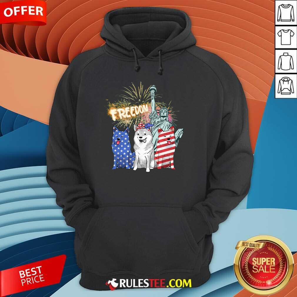 Freedom Shiba Inu Statue Of Liberty USA Flag Shirt - Image 4