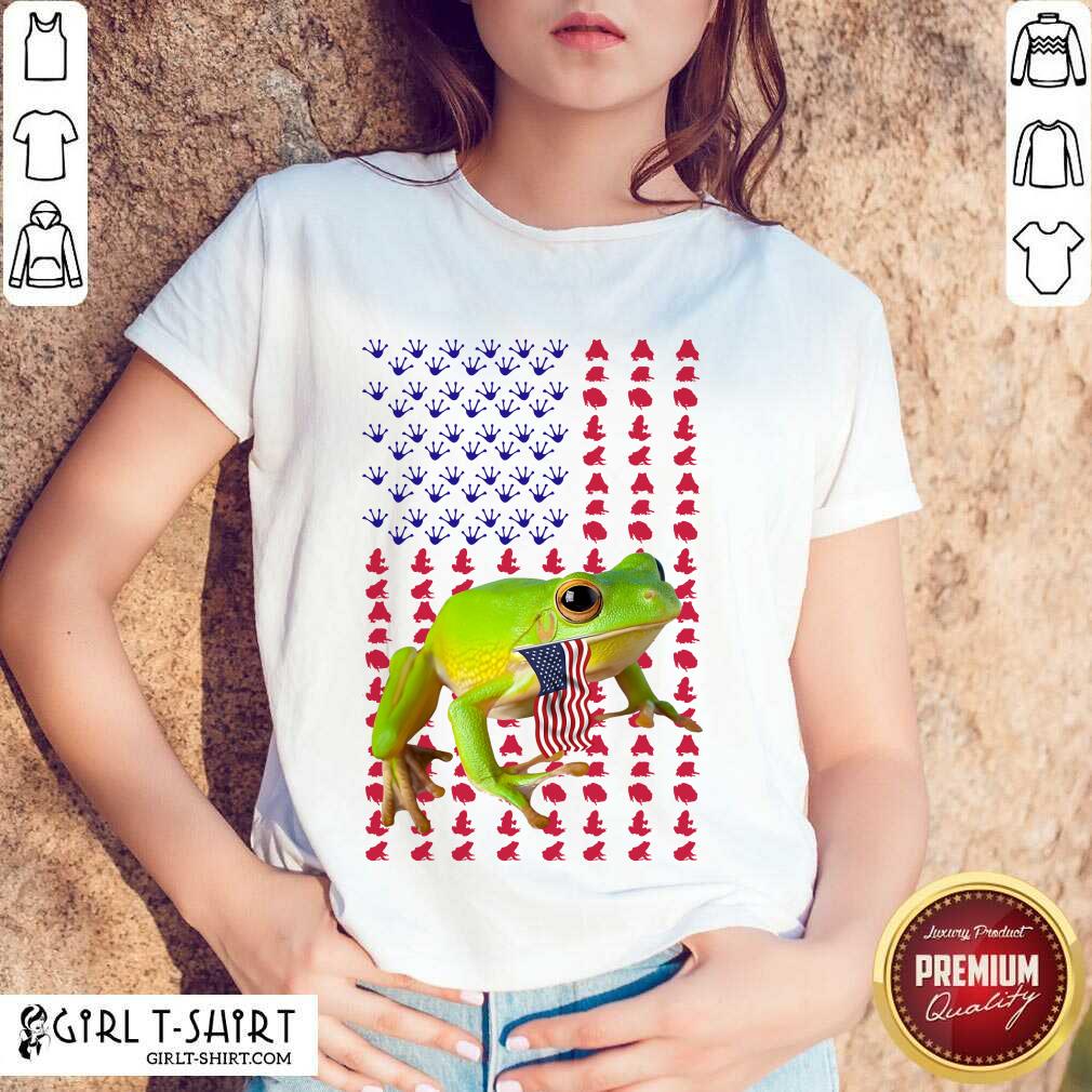 Frog American Flag Shirt