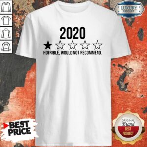 Funny 2020 Horrible Would Not Recommend Shirt