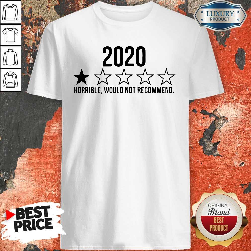 Funny 2020 Horrible Would Not Recommend Shirt