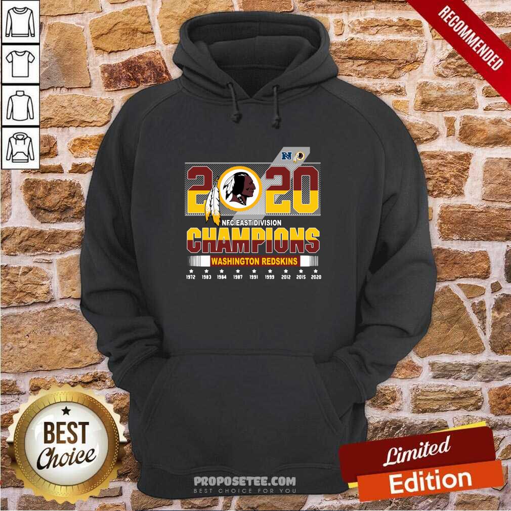 Funny 2020 NFC East Division Champions Washington Redskins Shirt - Image 4