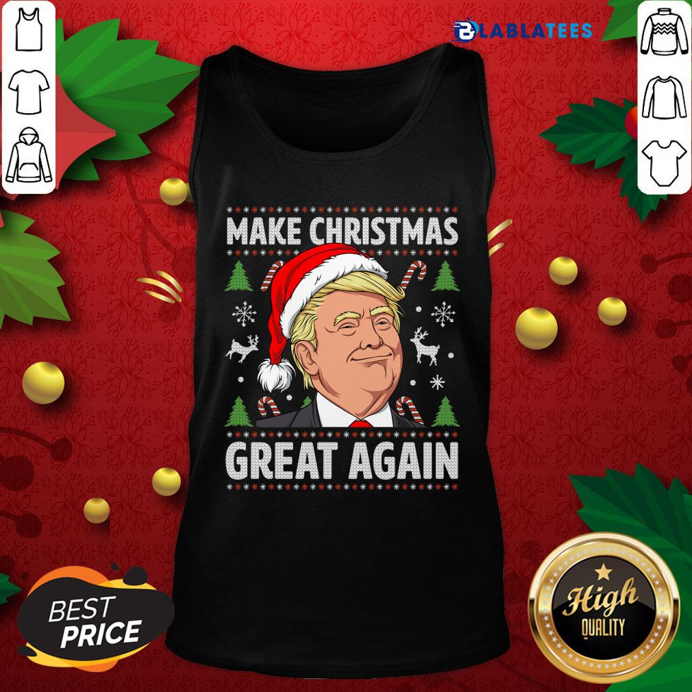 Funny 2020 Trump Make Christmas Great Again Ugly Christmas Sweat Shirt - Image 4