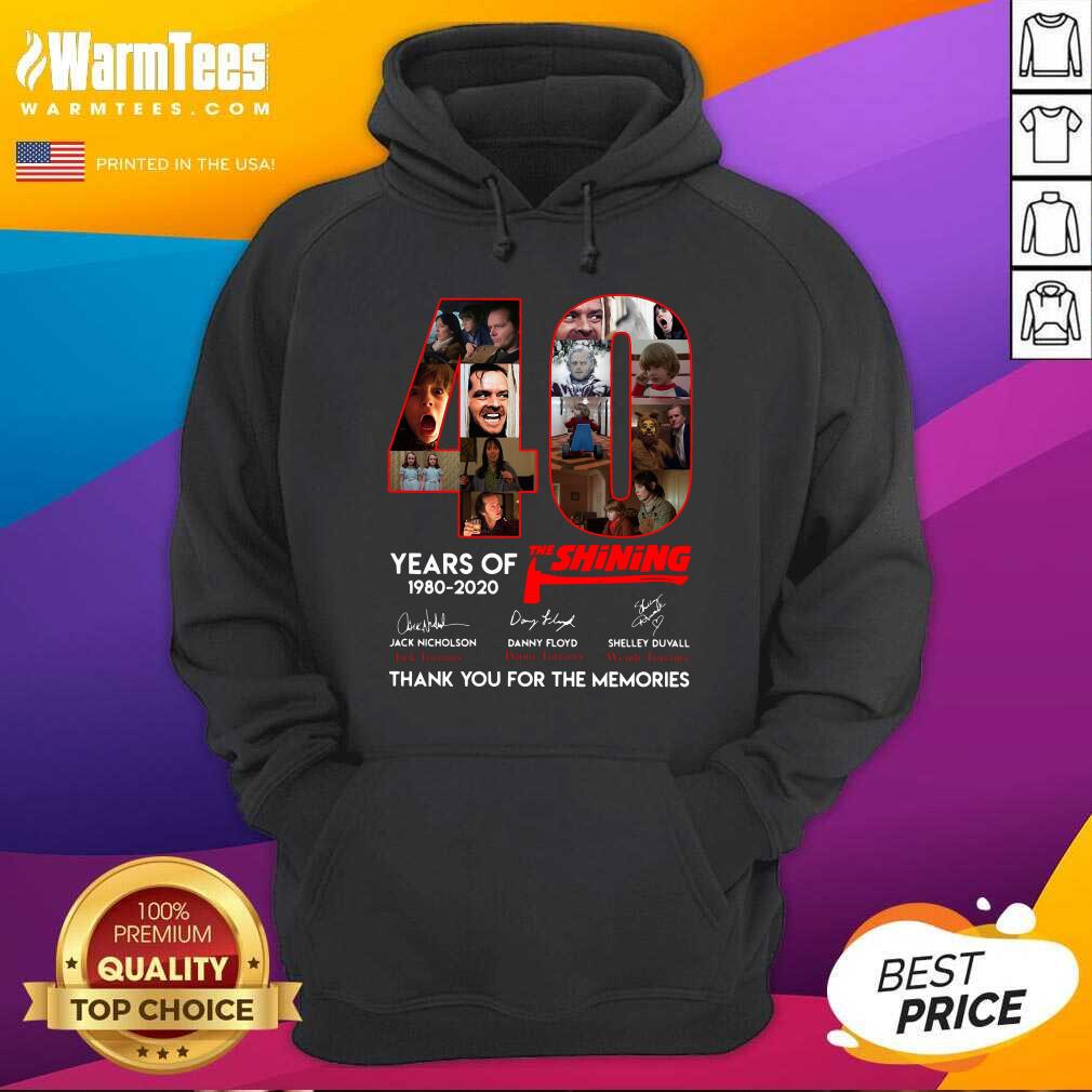 Funny 40 Years Of The Shining Signatures Thank You For The Memories Shirt - Image 2