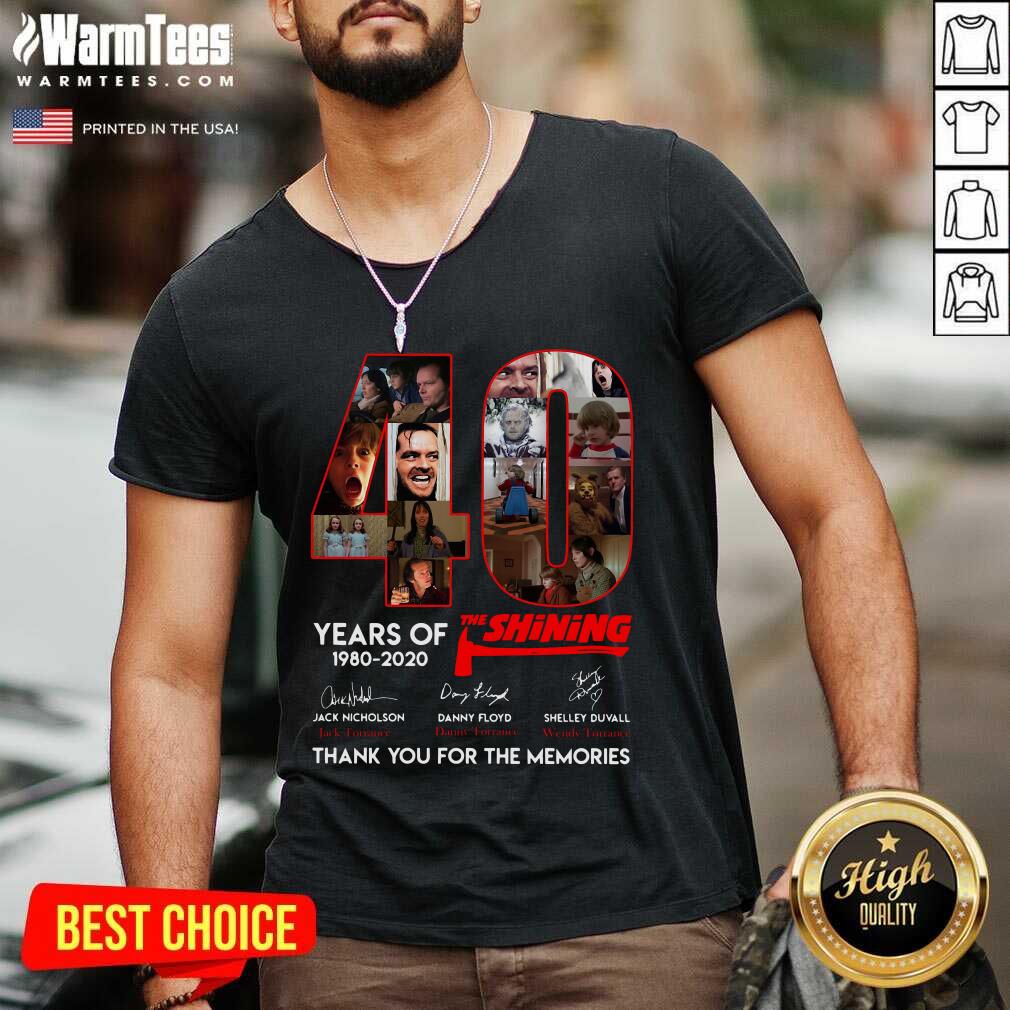Funny 40 Years Of The Shining Signatures Thank You For The Memories Shirt - Image 5