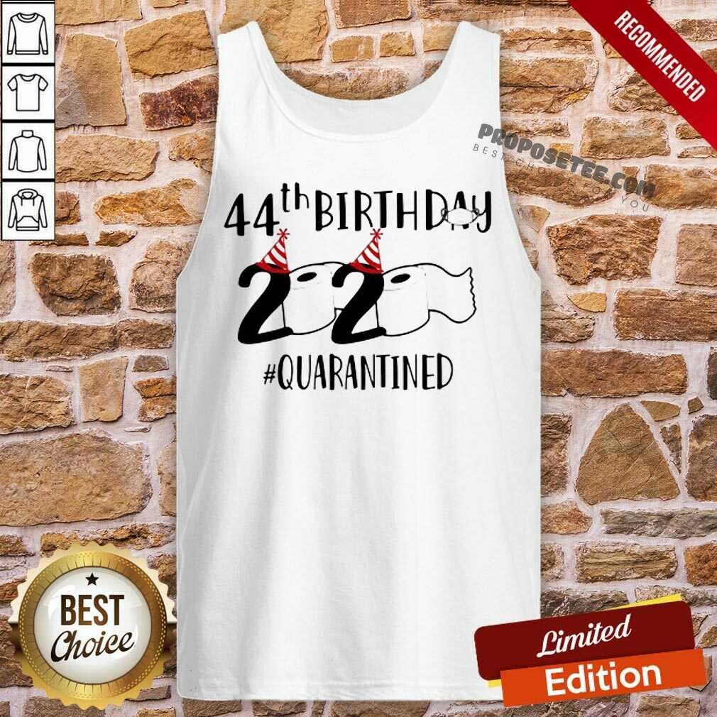 Funny 44th Birthday 2020 Quarantined Coronavirus Shirt - Image 3
