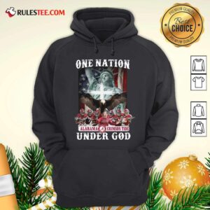 Alternative view of Funny Alabama Crimson Tide One Nation Under God Signatures 2021 Shirt