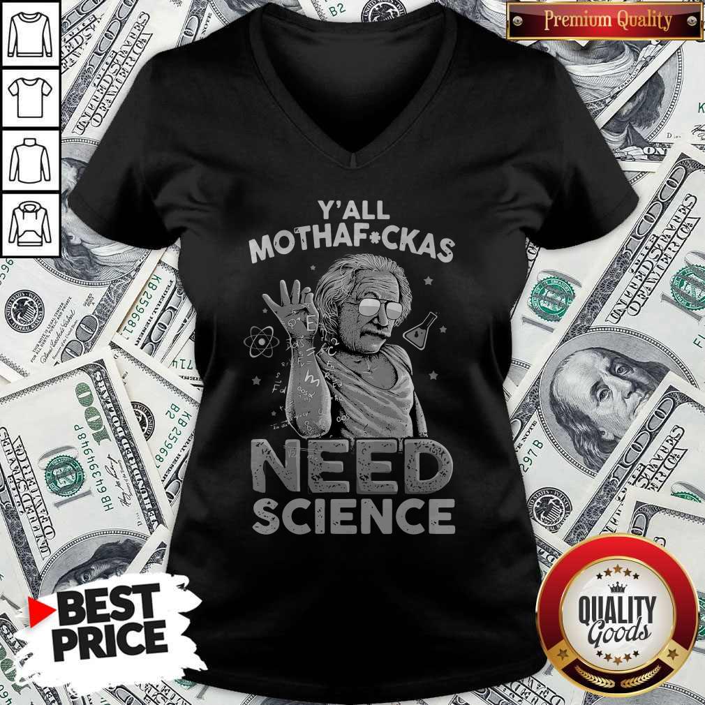 Funny Albert Einstein Yall Motherboard Need Science Shirt - Image 2