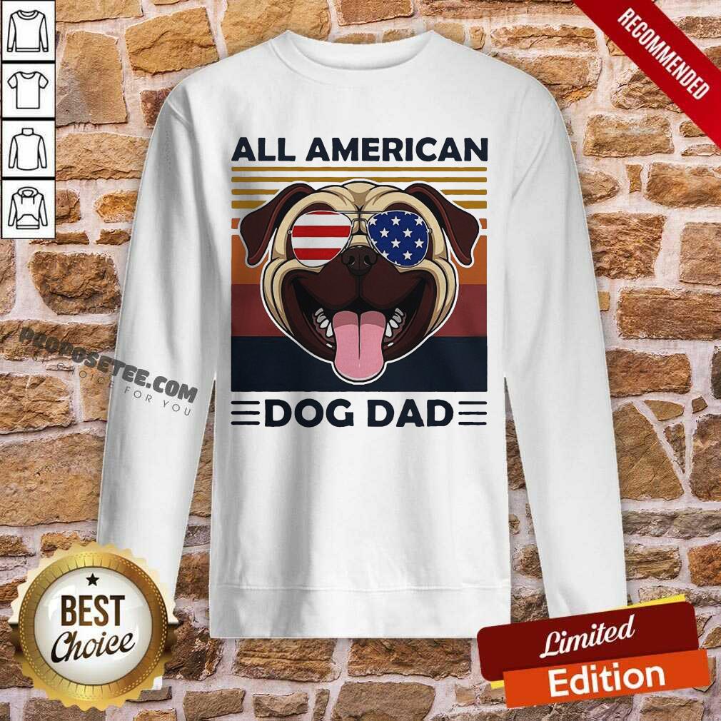 Funny All American Dog Dad Shirt - Image 5