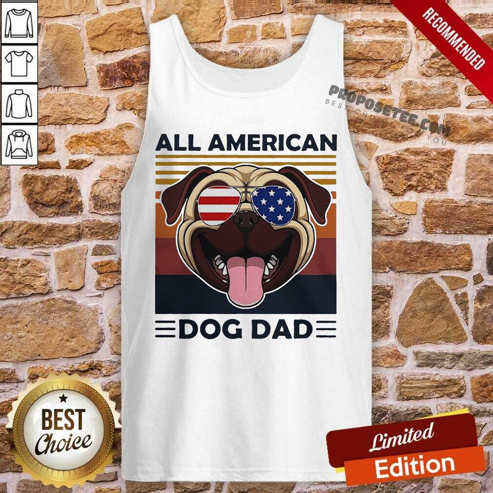 Funny All American Dog Dad Shirt - Image 4