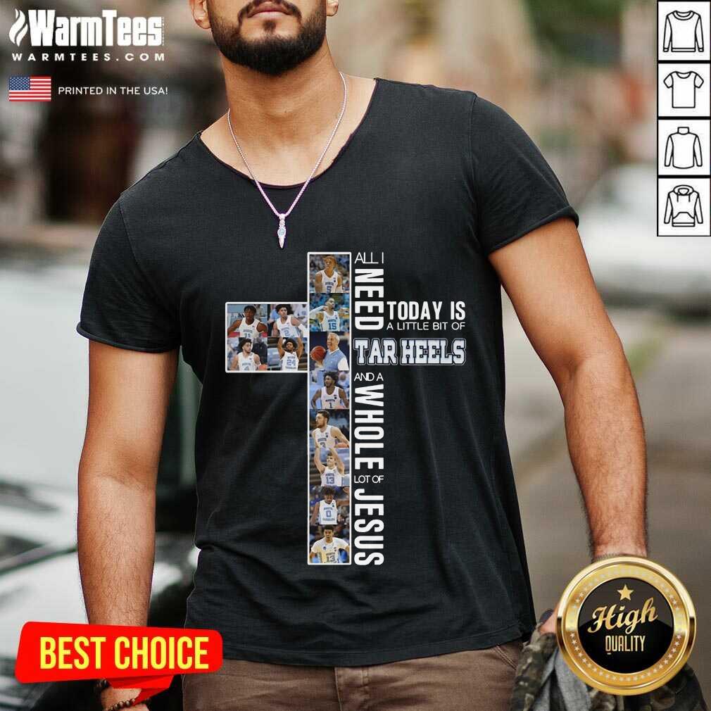 Funny All I Need Today Heels Jesus 5 Shirt - Image 3
