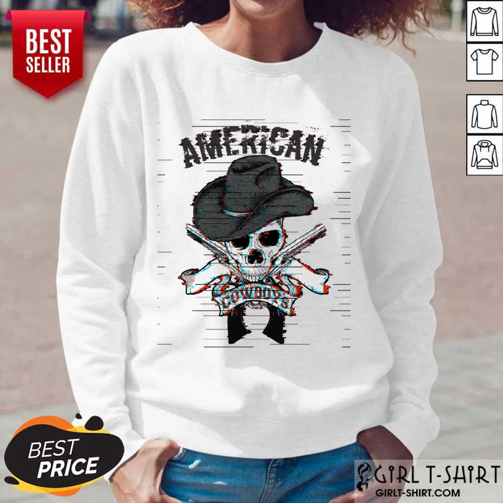 Funny American Cowboys Glitch Shirt - Image 5