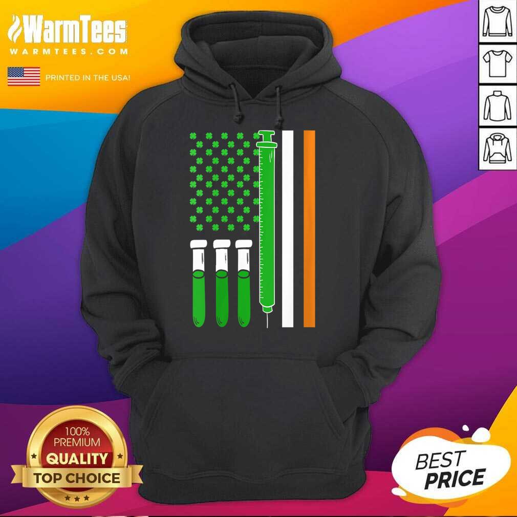 Funny American Flag Shamrock Clover St Patricks Day Mexico Shirt - Image 2