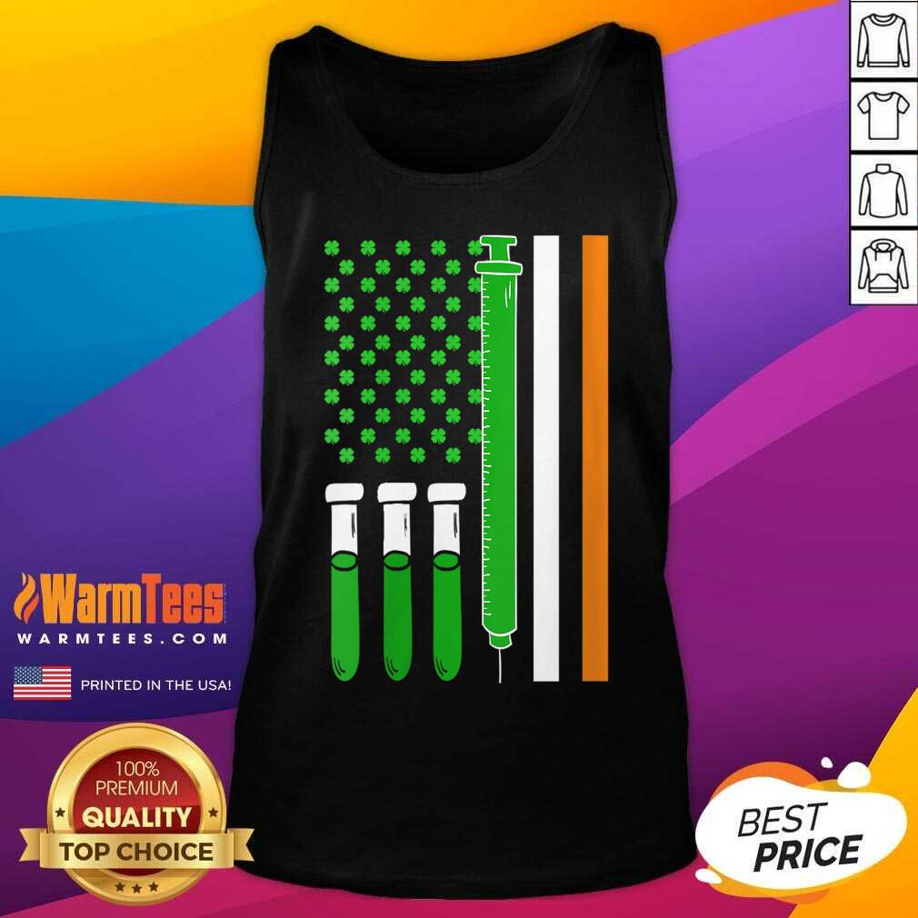 Funny American Flag Shamrock Clover St Patricks Day Mexico Shirt - Image 4