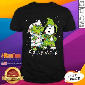 Funny Baby Grinch And Snoopy Friends Merry Christmas Light Shirt