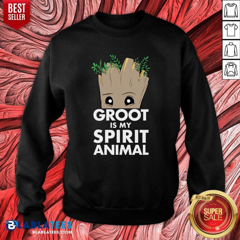 Funny Baby Groot Is My Spirit Animal Shirt - Image 4