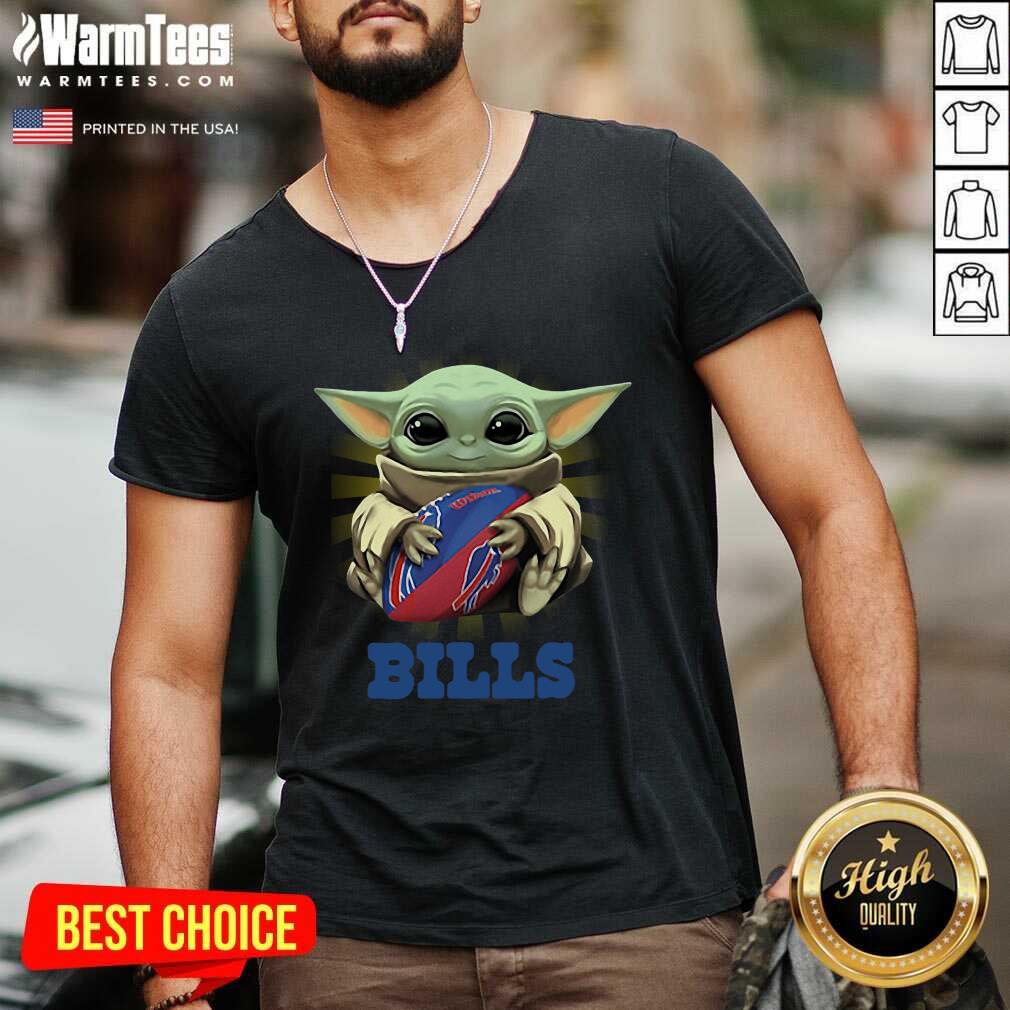 Funny Baby Yoda Hug Buffalo Bills Shirt - Image 5