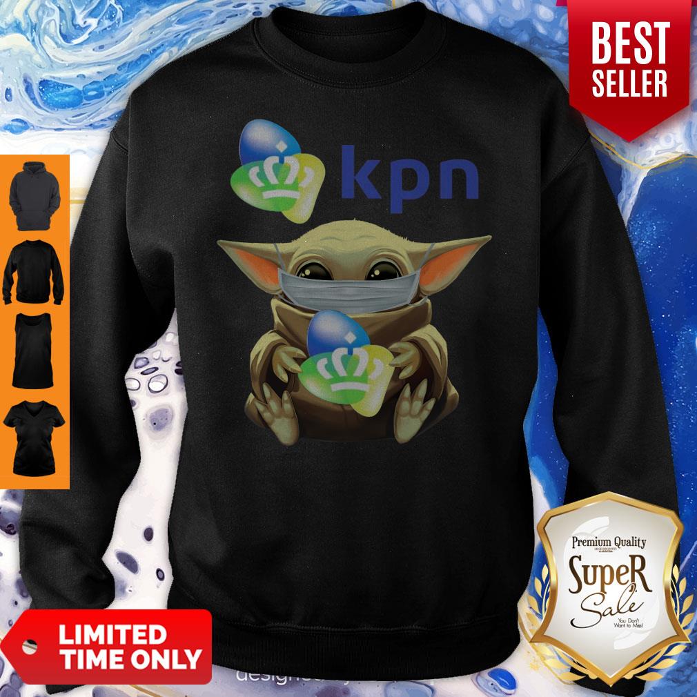 Funny Baby Yoda Mask Hug KPN Shirt - Image 5