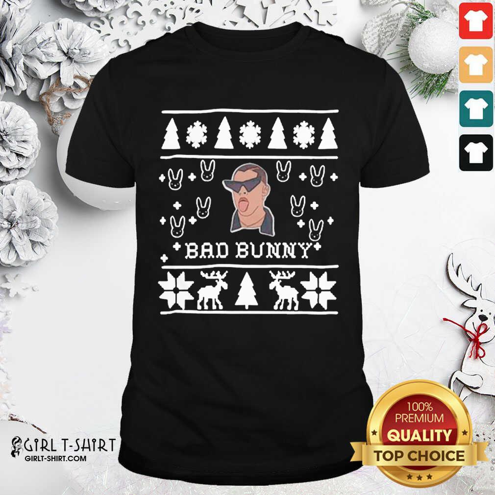 Funny Bad Bunny Ugly Merry Christmas Shirt